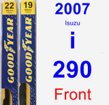 Front Wiper Blade Pack for 2007 Isuzu i-290 - Premium