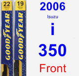 Front Wiper Blade Pack for 2006 Isuzu i-350 - Premium