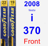 Front Wiper Blade Pack for 2008 Isuzu i-370 - Premium