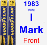 Front Wiper Blade Pack for 1983 Isuzu I-Mark - Premium