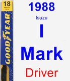 Driver Wiper Blade for 1988 Isuzu I-Mark - Premium