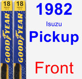 Front Wiper Blade Pack for 1982 Isuzu Pickup - Premium