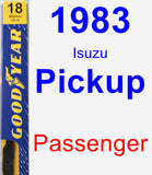 Passenger Wiper Blade for 1983 Isuzu Pickup - Premium