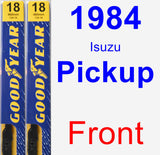 Front Wiper Blade Pack for 1984 Isuzu Pickup - Premium