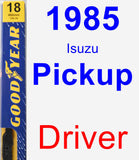 Driver Wiper Blade for 1985 Isuzu Pickup - Premium