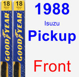 Front Wiper Blade Pack for 1988 Isuzu Pickup - Premium