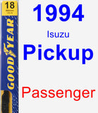 Passenger Wiper Blade for 1994 Isuzu Pickup - Premium