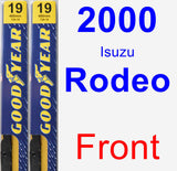 Front Wiper Blade Pack for 2000 Isuzu Rodeo - Premium