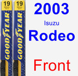 Front Wiper Blade Pack for 2003 Isuzu Rodeo - Premium