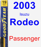 Passenger Wiper Blade for 2003 Isuzu Rodeo - Premium