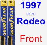 Front Wiper Blade Pack for 1997 Isuzu Rodeo - Premium