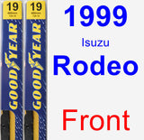 Front Wiper Blade Pack for 1999 Isuzu Rodeo - Premium