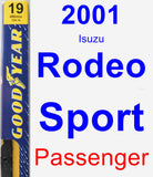 Passenger Wiper Blade for 2001 Isuzu Rodeo Sport - Premium