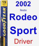 Driver Wiper Blade for 2002 Isuzu Rodeo Sport - Premium