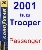 Passenger Wiper Blade for 2001 Isuzu Trooper - Premium