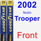 Front Wiper Blade Pack for 2002 Isuzu Trooper - Premium