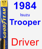 Driver Wiper Blade for 1984 Isuzu Trooper - Premium