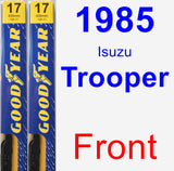 Front Wiper Blade Pack for 1985 Isuzu Trooper - Premium