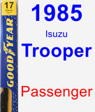 Passenger Wiper Blade for 1985 Isuzu Trooper - Premium