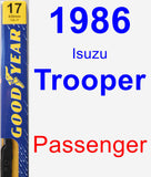 Passenger Wiper Blade for 1986 Isuzu Trooper - Premium