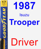 Driver Wiper Blade for 1987 Isuzu Trooper - Premium