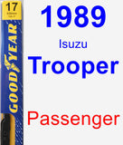 Passenger Wiper Blade for 1989 Isuzu Trooper - Premium