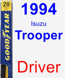 Driver Wiper Blade for 1994 Isuzu Trooper - Premium