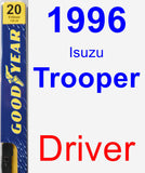 Driver Wiper Blade for 1996 Isuzu Trooper - Premium