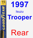 Rear Wiper Blade for 1997 Isuzu Trooper - Premium