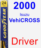 Driver Wiper Blade for 2000 Isuzu VehiCROSS - Premium