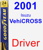 Driver Wiper Blade for 2001 Isuzu VehiCROSS - Premium