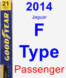 Passenger Wiper Blade for 2014 Jaguar F-Type - Premium