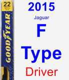 Driver Wiper Blade for 2015 Jaguar F-Type - Premium