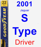 Driver Wiper Blade for 2001 Jaguar S-Type - Premium