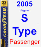 Passenger Wiper Blade for 2005 Jaguar S-Type - Premium