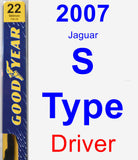 Driver Wiper Blade for 2007 Jaguar S-Type - Premium