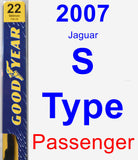 Passenger Wiper Blade for 2007 Jaguar S-Type - Premium