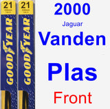 Front Wiper Blade Pack for 2000 Jaguar Vanden Plas - Premium