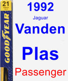 Passenger Wiper Blade for 1992 Jaguar Vanden Plas - Premium