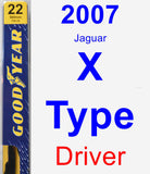 Driver Wiper Blade for 2007 Jaguar X-Type - Premium