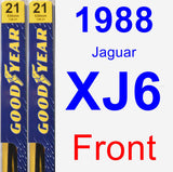 Front Wiper Blade Pack for 1988 Jaguar XJ6 - Premium