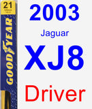 Driver Wiper Blade for 2003 Jaguar XJ8 - Premium