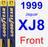 Front Wiper Blade Pack for 1999 Jaguar XJ8 - Premium