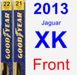 Front Wiper Blade Pack for 2013 Jaguar XK - Premium