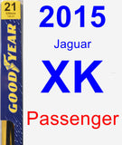 Passenger Wiper Blade for 2015 Jaguar XK - Premium