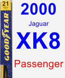 Passenger Wiper Blade for 2000 Jaguar XK8 - Premium