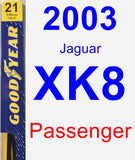 Passenger Wiper Blade for 2003 Jaguar XK8 - Premium