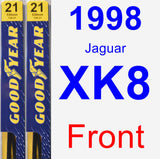 Front Wiper Blade Pack for 1998 Jaguar XK8 - Premium