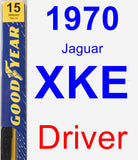 Driver Wiper Blade for 1970 Jaguar XKE - Premium