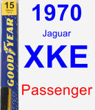 Passenger Wiper Blade for 1970 Jaguar XKE - Premium